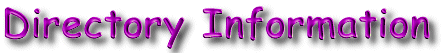Directory Information